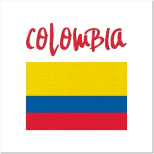 Colombia Flag Posters and Art